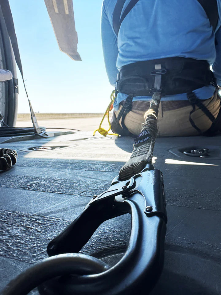 Helo Retention Lanyard with Kong Frog Cable & Snap Hook FUSION CLIMBING