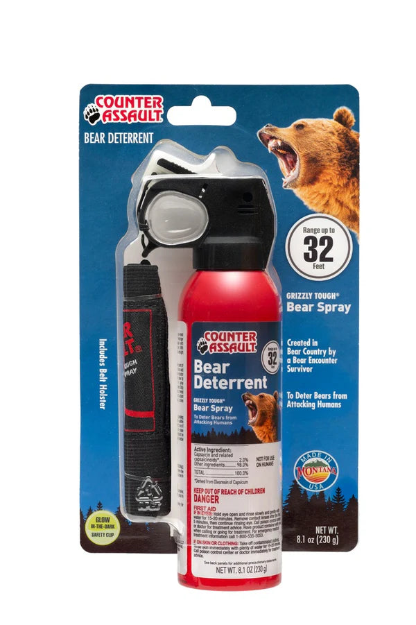 32-Foot Bear Spray (8.1 oz.) with Holster COUNTER ASSAULT