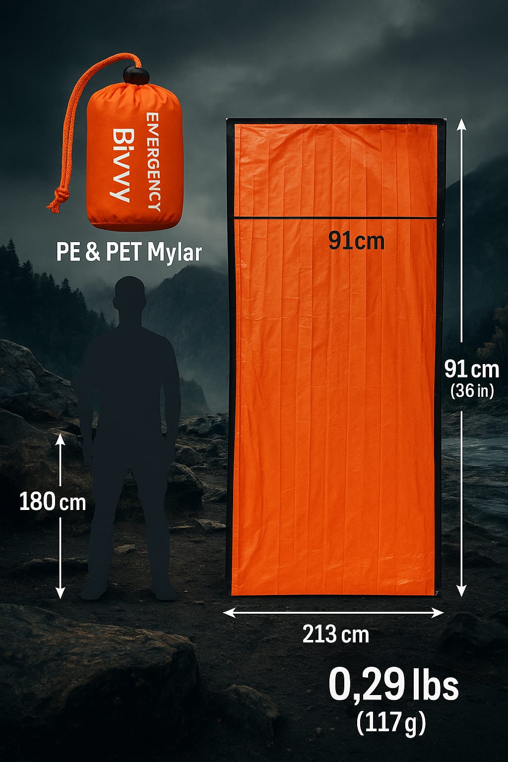 Mylar Emergency Blanket – Lightweight Thermal Protection Fair D Canada