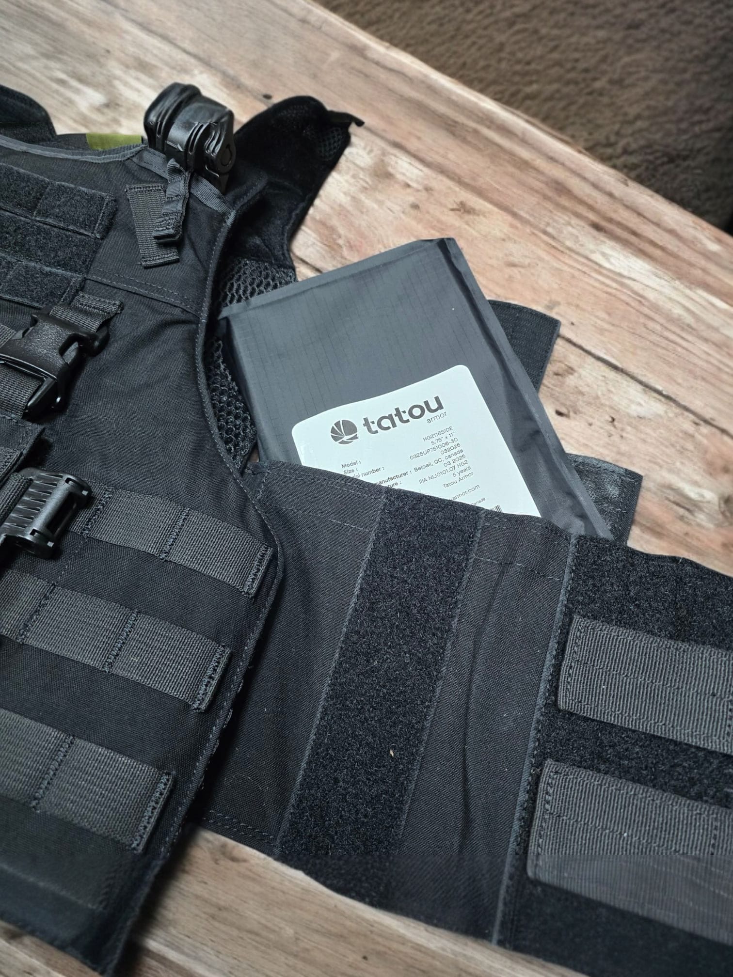 Bundle LPC plate carrier & IIIA soft Armor - FairD Canada