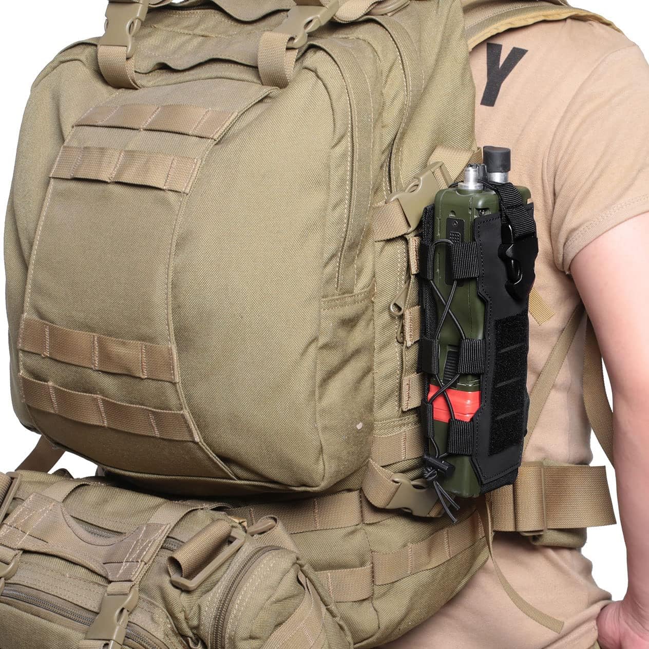 LASER CUT DESIGN MOLLE RADIO POUCH HOLDER - FairD Canada