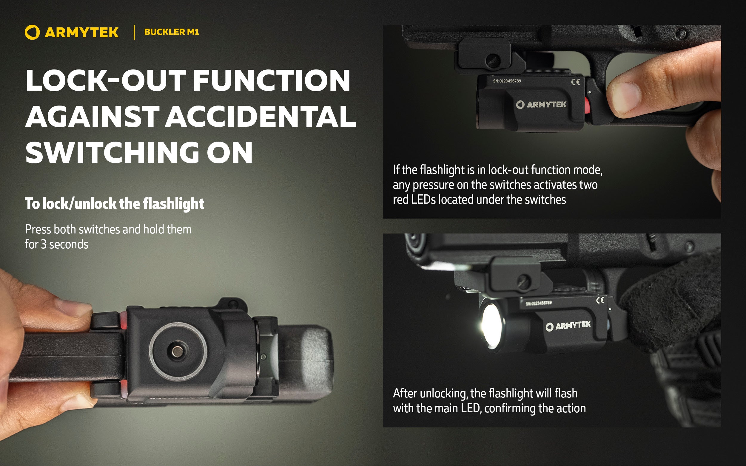 Armytek Buckler M1 White ARMYTEK