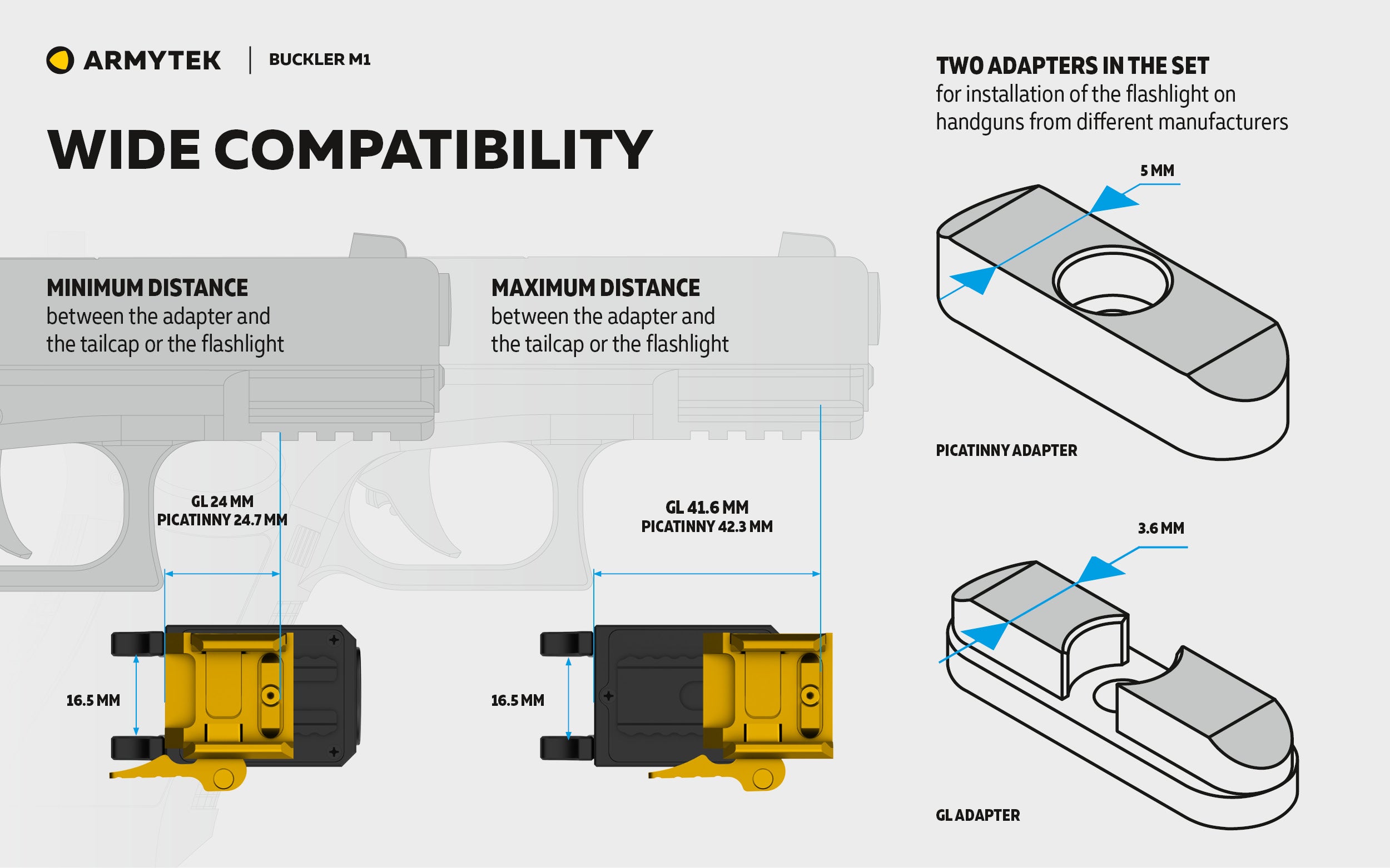 Armytek Buckler M1 White ARMYTEK