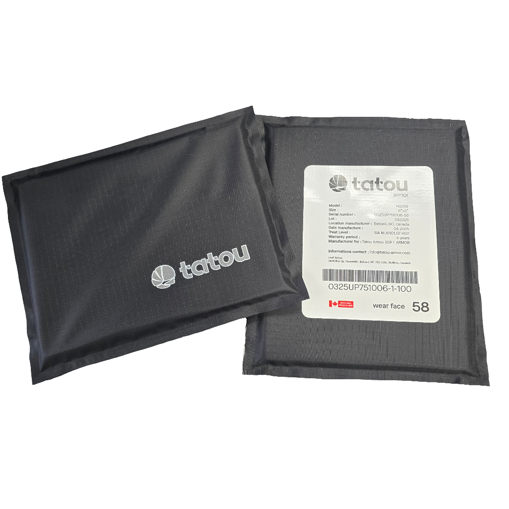 IIIA/hg2 soft armor 6x8 side armor (set) - FairD Canada