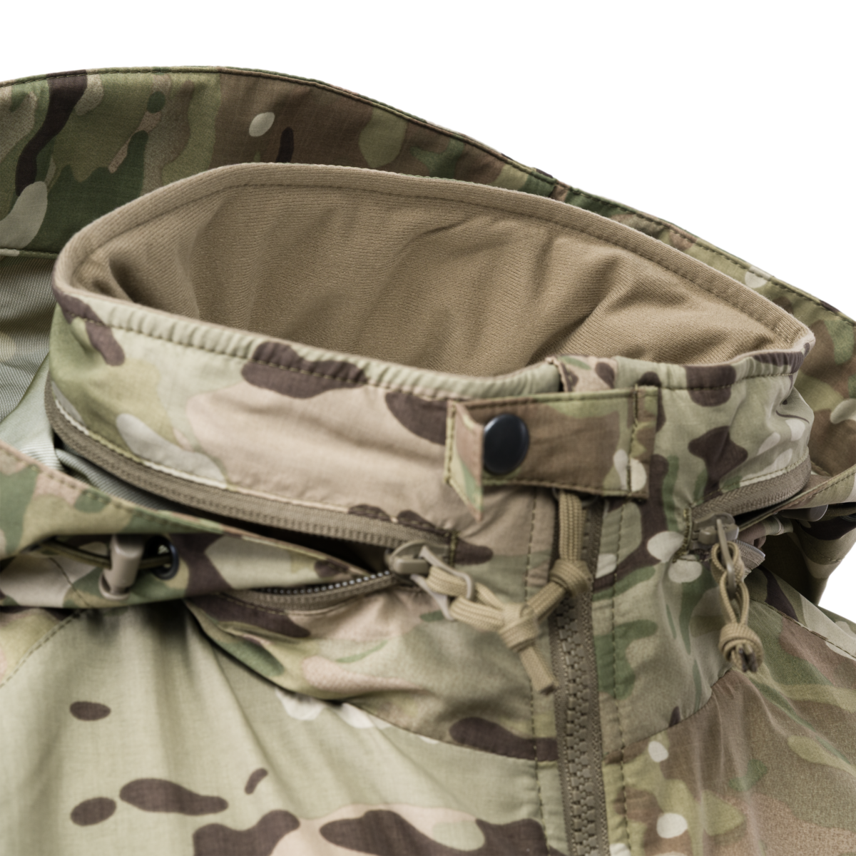 Direct Action Vanguard Access Insulation Jacket MultiCam – collar and neckline detail