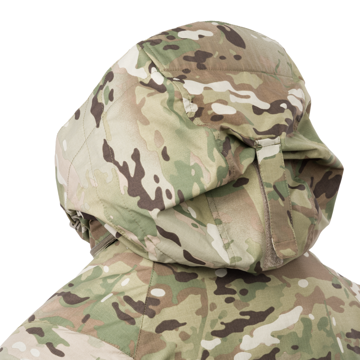 Direct Action Vanguard Access Insulation Jacket MultiCam – hood adjustment detail