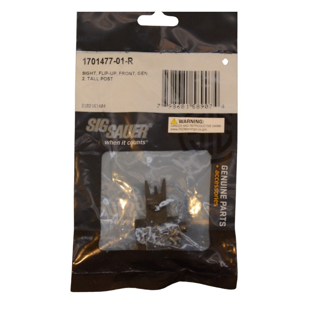 SIG SAUER Sight, Flip-Up, Front, Gen 2, Tall Post 1701477-01-R