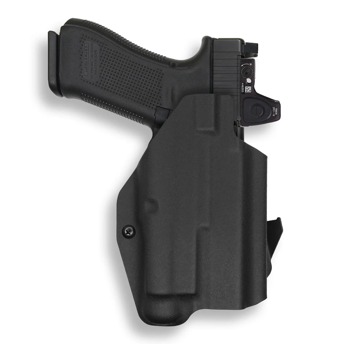 Glock 17 Gen 6 with Streamlight TLR-1/1S/HL Light Red Dot Optic Cut OWB Holster – Black / Right