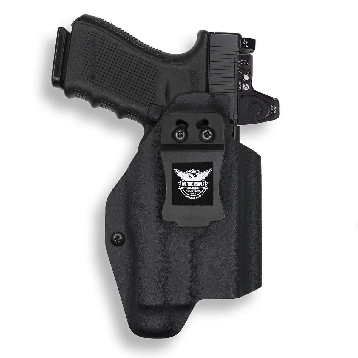 Glock 19X MOS with Streamlight TLR-1/1S/HL Light Red Dot Optic Cut IWB Holster – Black / Right