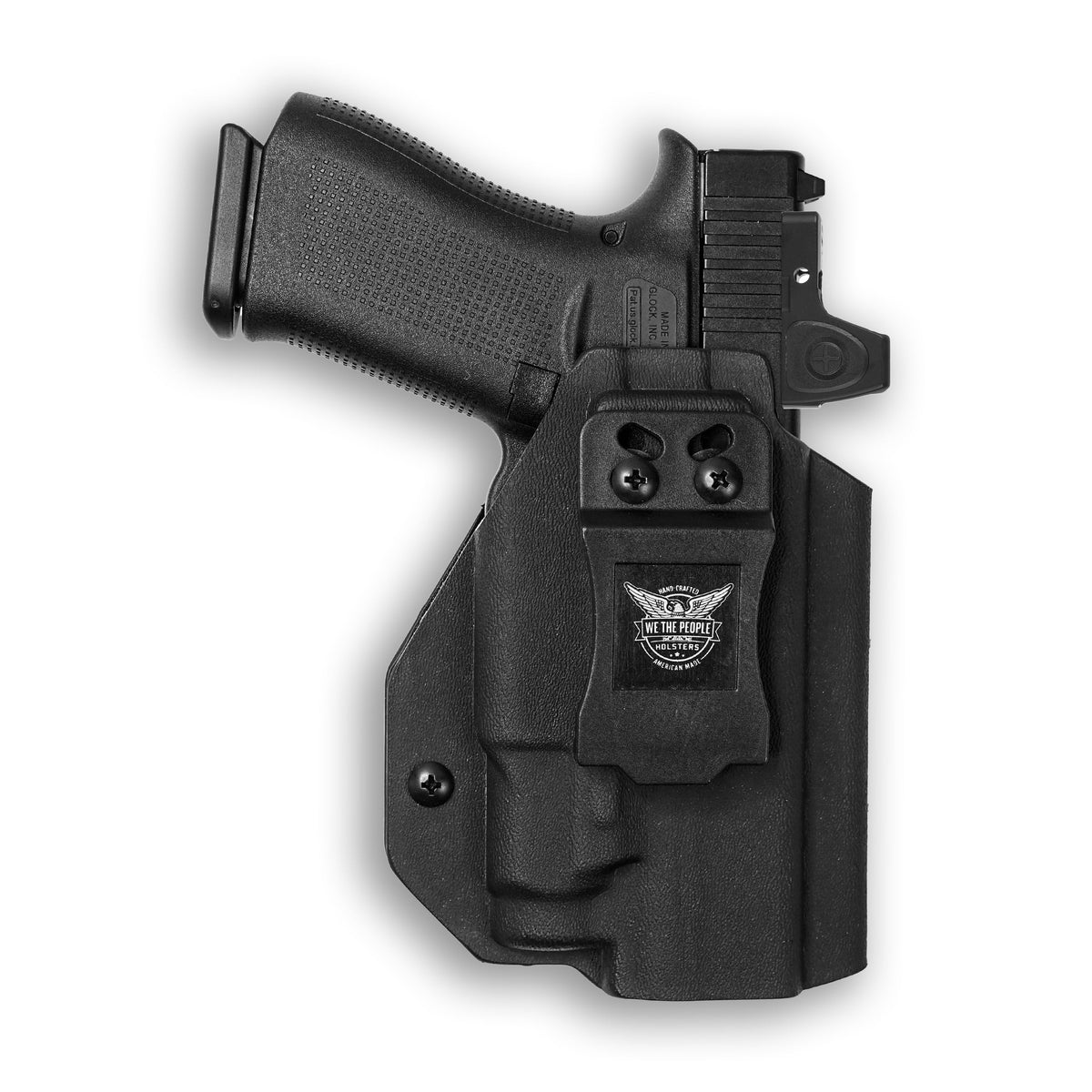 Glock 48 MOS Railed with Streamlight TLR-7 Sub Light Red Dot Optic Cut IWB Holster – Black / Right