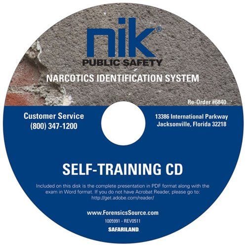 NIK narcotics identification self-training CD-ROM, SKU 6840
