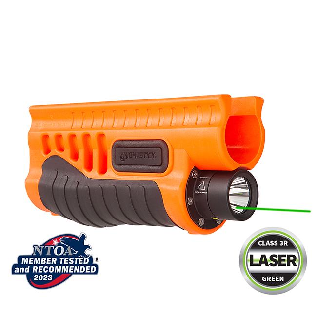 SFL-14GL: Less-Lethal Orange Shotgun Forend Light with Green Laser for Remington® 870/TAC-14