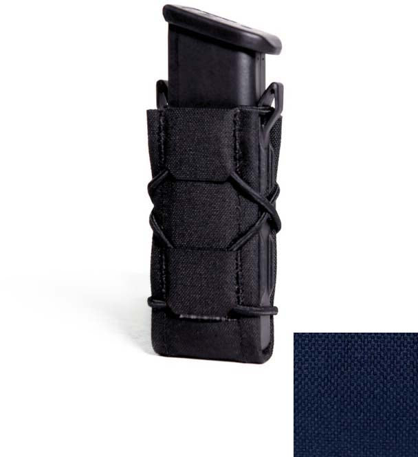 High Speed Gear GEN 2 Pistol TACO, model shown in Black with LE Blue fabric swatch; supplied color is LE Blue