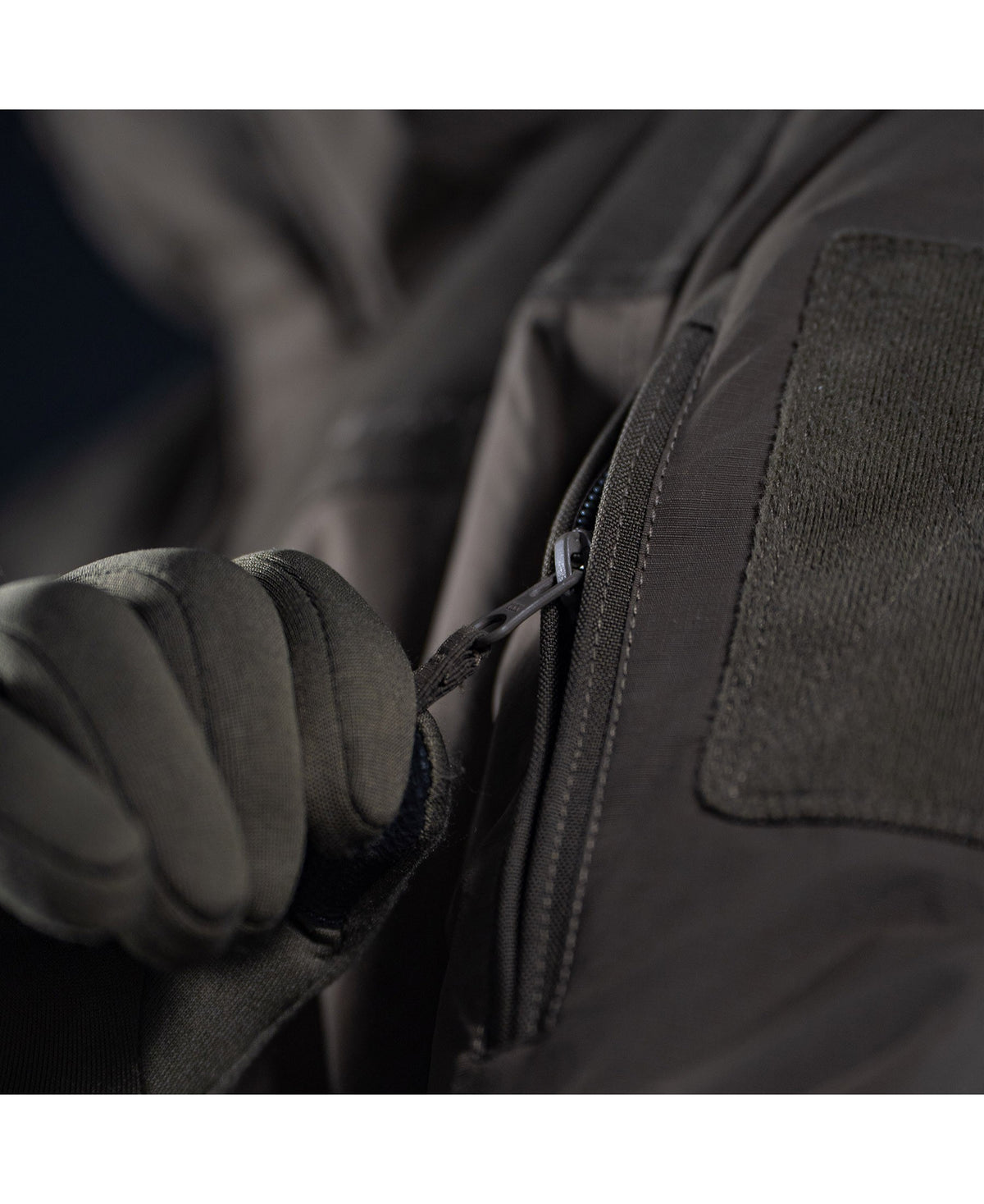 Pentagon HCP V2.0 parka chest pocket zipper detail