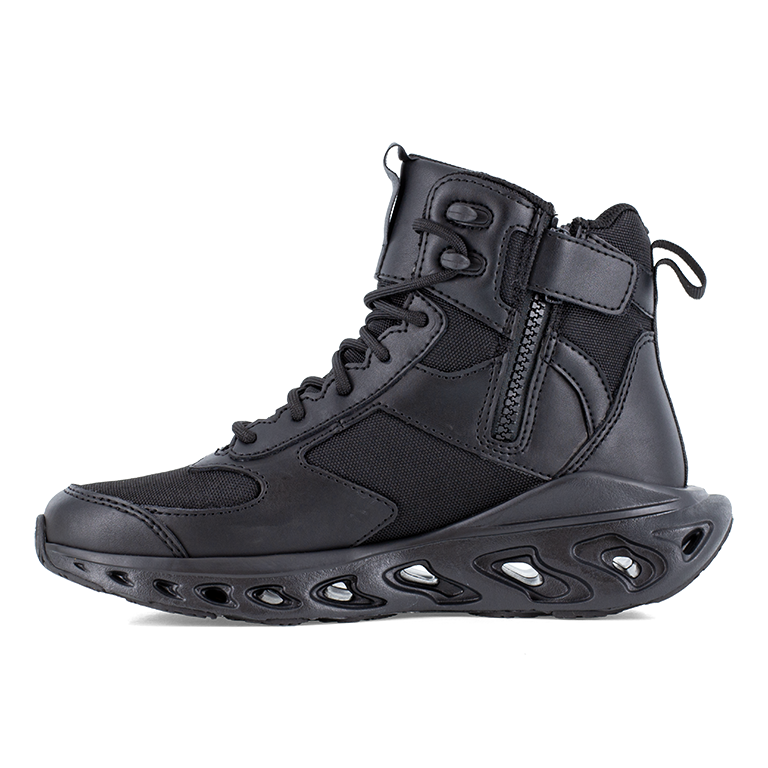 Reebok RB5462 black 6-inch tactical boot — left side