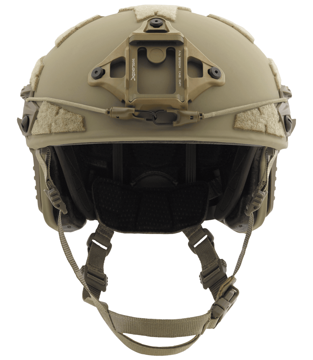 Galvion Caiman TL ballistic helmet, Tan 499, size XL, SKU 4-2424-0009