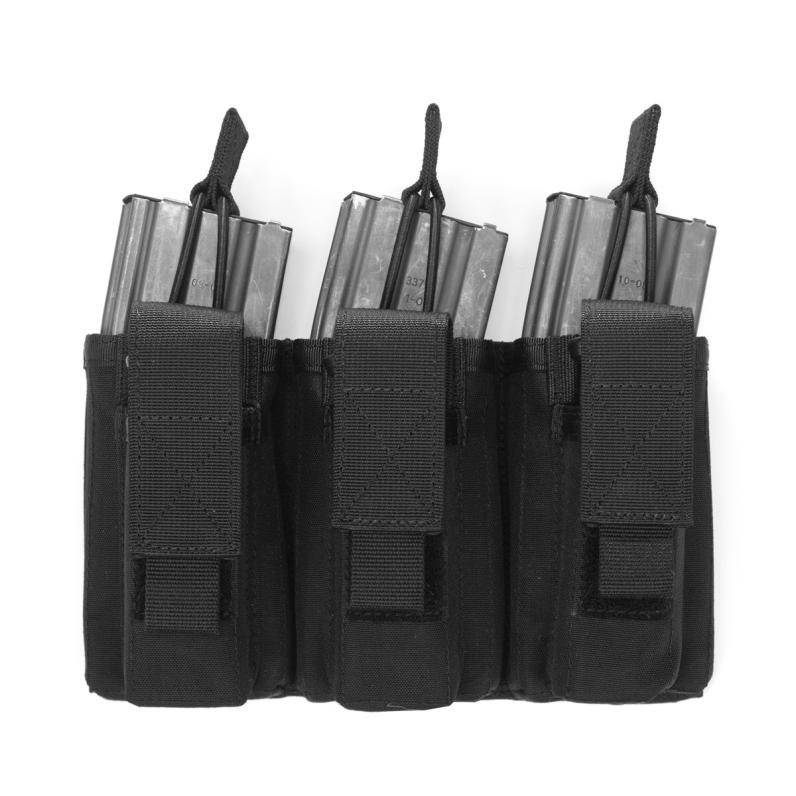 Triple Open 5.56mm Mag/Bungee Retention With 3 Pistol Pouches