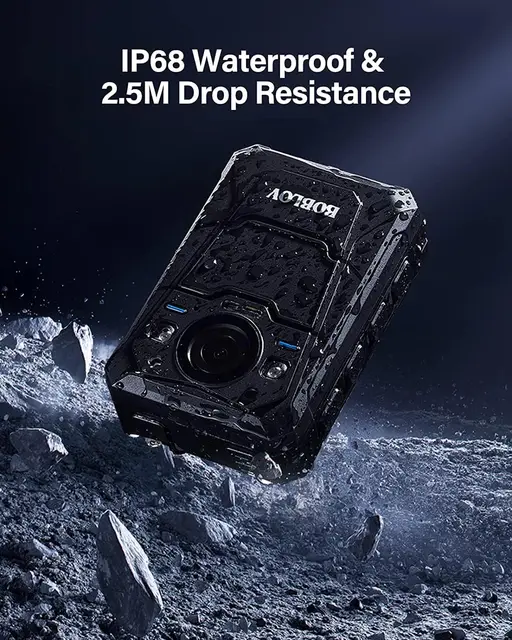 BOBLOV 2023 New Release - B4K3 1800P GPS Body Camera with Charging Dock