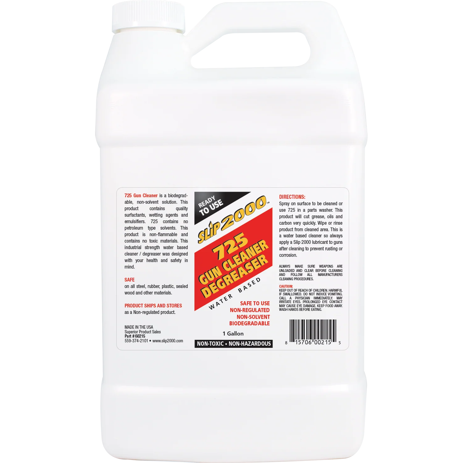 725 Gun Cleaner: Breaks Down Carbon, Grease, and Grime slip2000