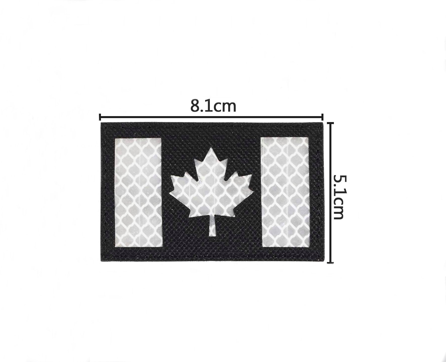 CANADA REFLECTIVE PATCH - BLACK