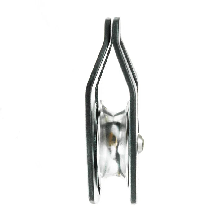 Rescue Double Pulley – 34KN Aluminum Side Swing, Black for Climbing & Rigging FUSION CLIMBING