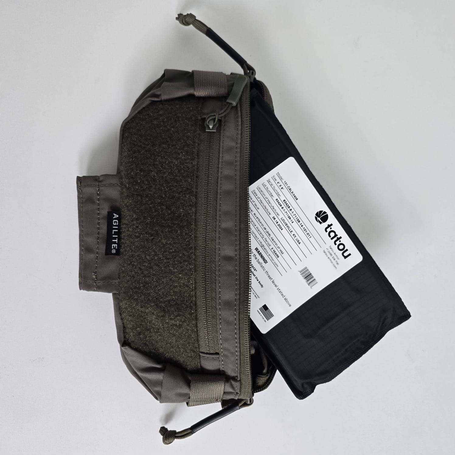 IIIA/HG2 SOFT Dangler pouch ARMOR 4x8 - TATOU ARMOR