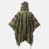 Helikon-Tex® Leaf Ghillie Poncho – 3D Woodland Camouflage HELIKON TEX