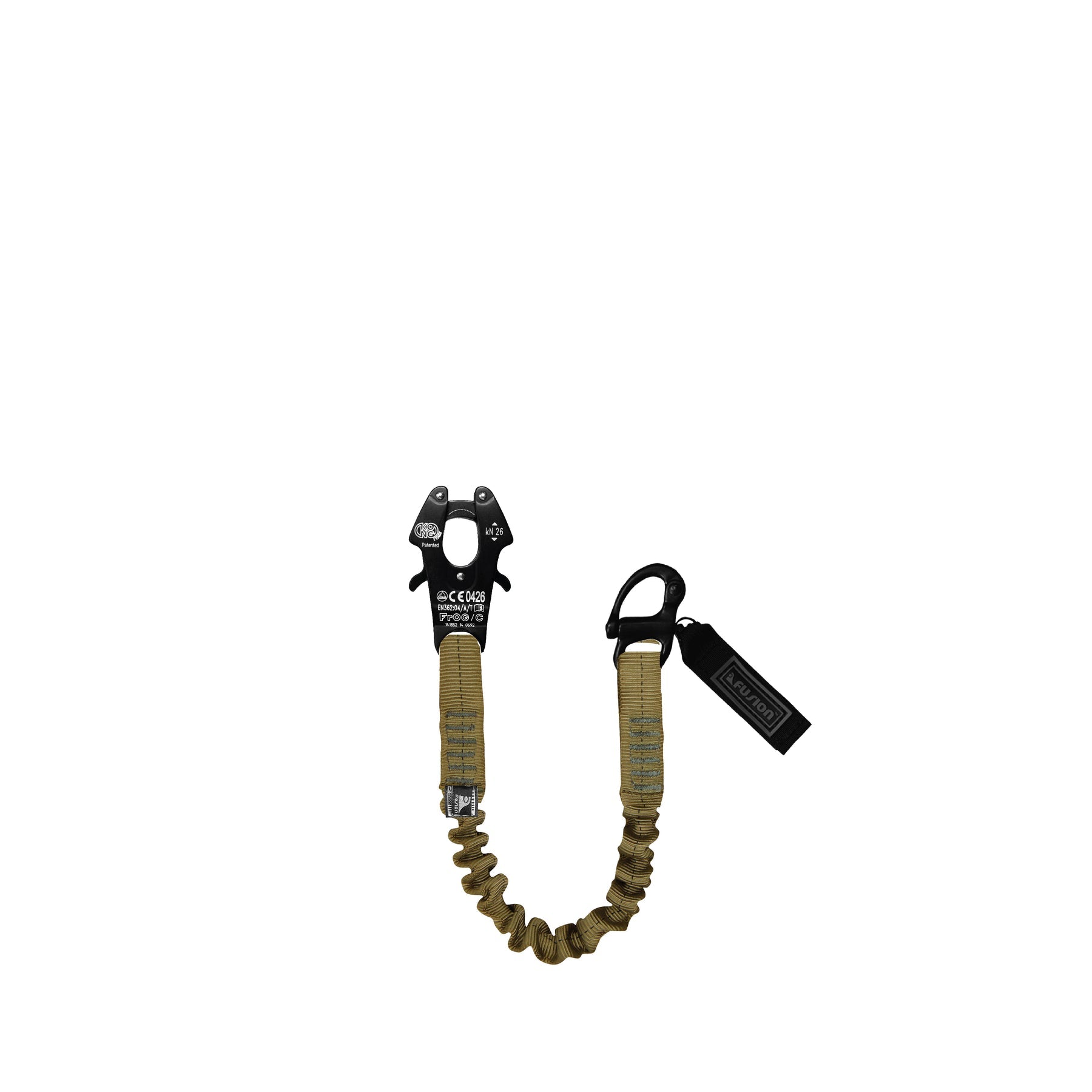 Helo Retention Lanyard CYB Kong Frog Cable and Plunger Pin Shackle FUSION CLIMBING