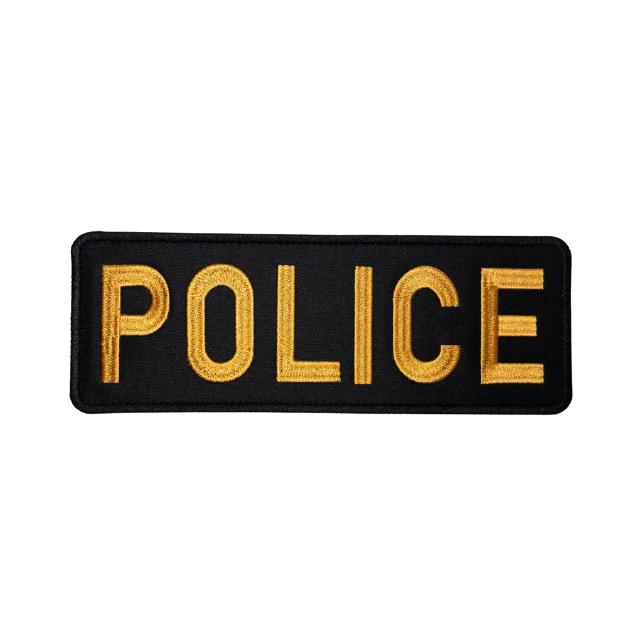 POLICE PATCH – YELLOW