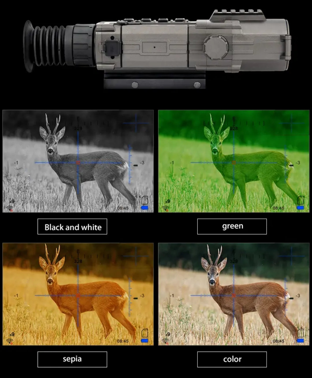 Digital night vision scope IR