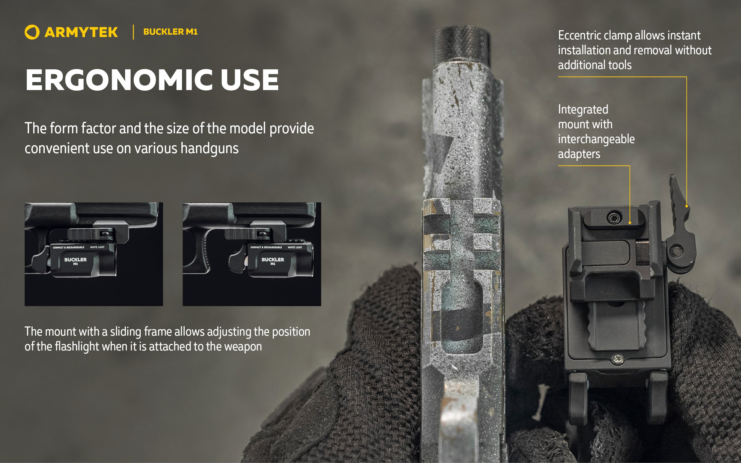 Armytek Buckler M1 White ARMYTEK