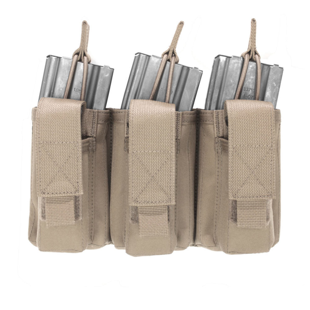 Triple Open 5.56mm Mag/Bungee Retention With 3 Pistol Pouches