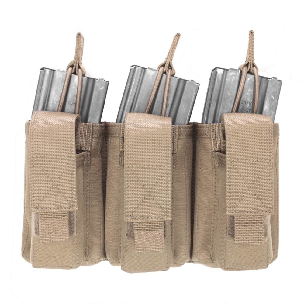 Triple Open 5.56mm Mag/Bungee Retention With 3 Pistol Pouches