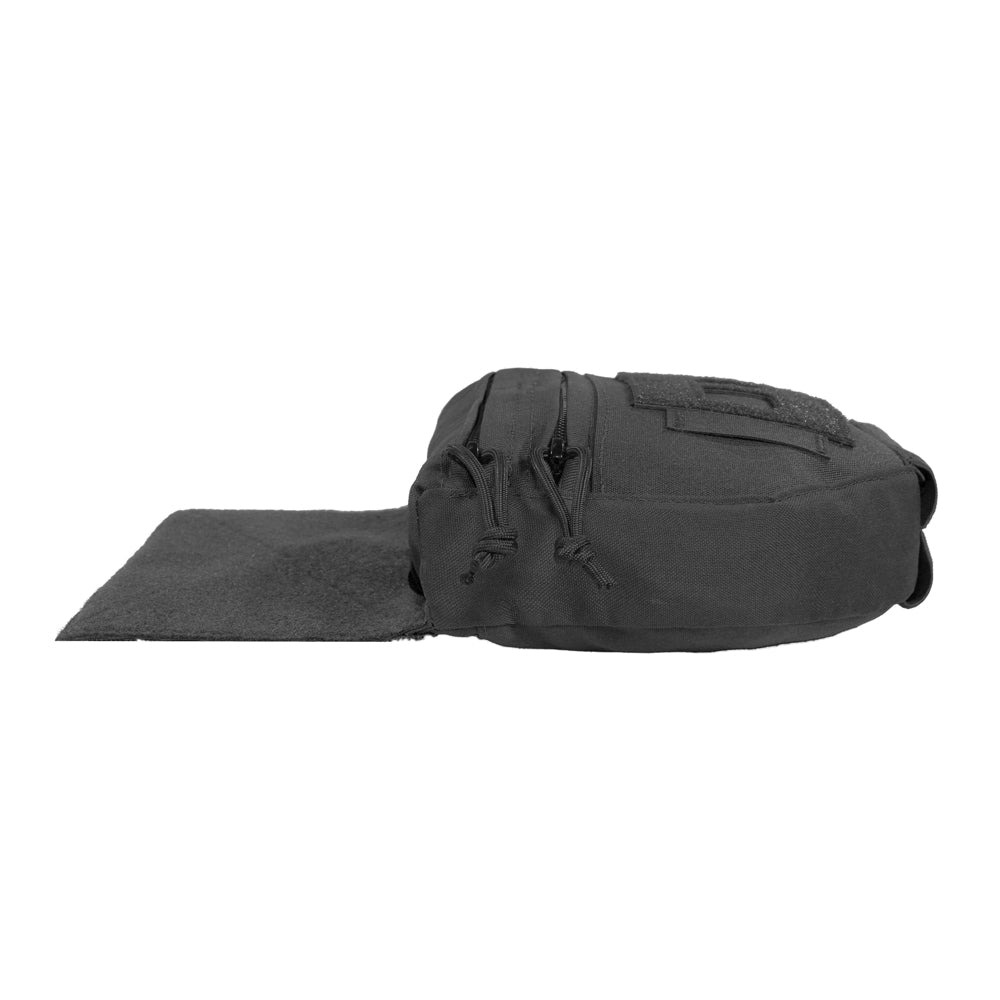 Drop down velcro utility pouch