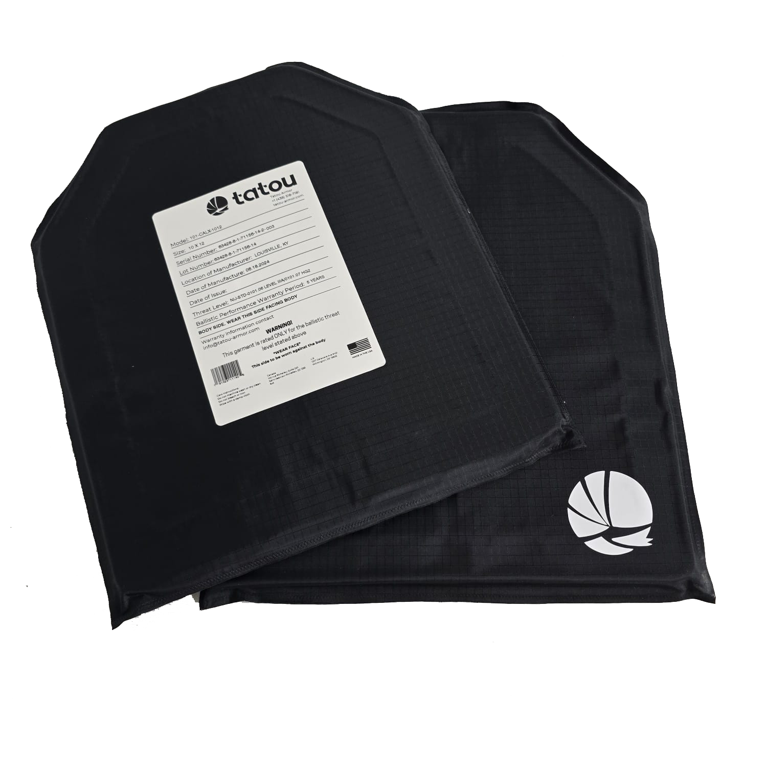 IIIA/HG2 SOFT ARMOR 10x12 SAPI - TATOU ARMOR