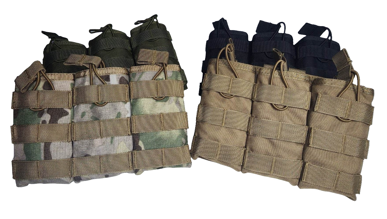 TRIPLE STACKER TACTICAL BUNGEE MAG POUCH