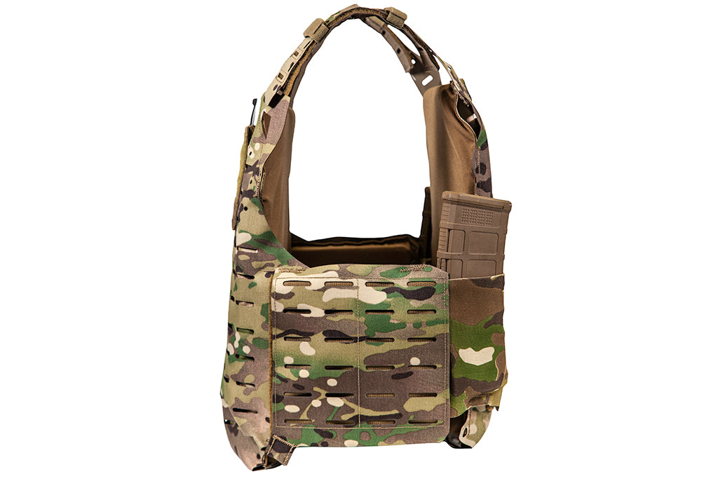 Blue Force Gear PLATEminus 6 Multicam - Side of plate carrier
