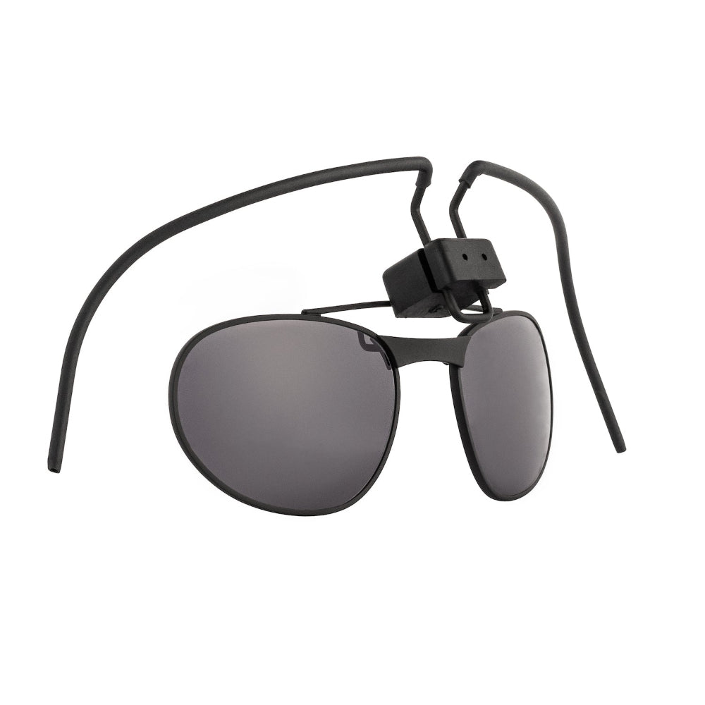 MIRA Vision Spectacle Kit grey tinted lens installed on CM-6M gas mask