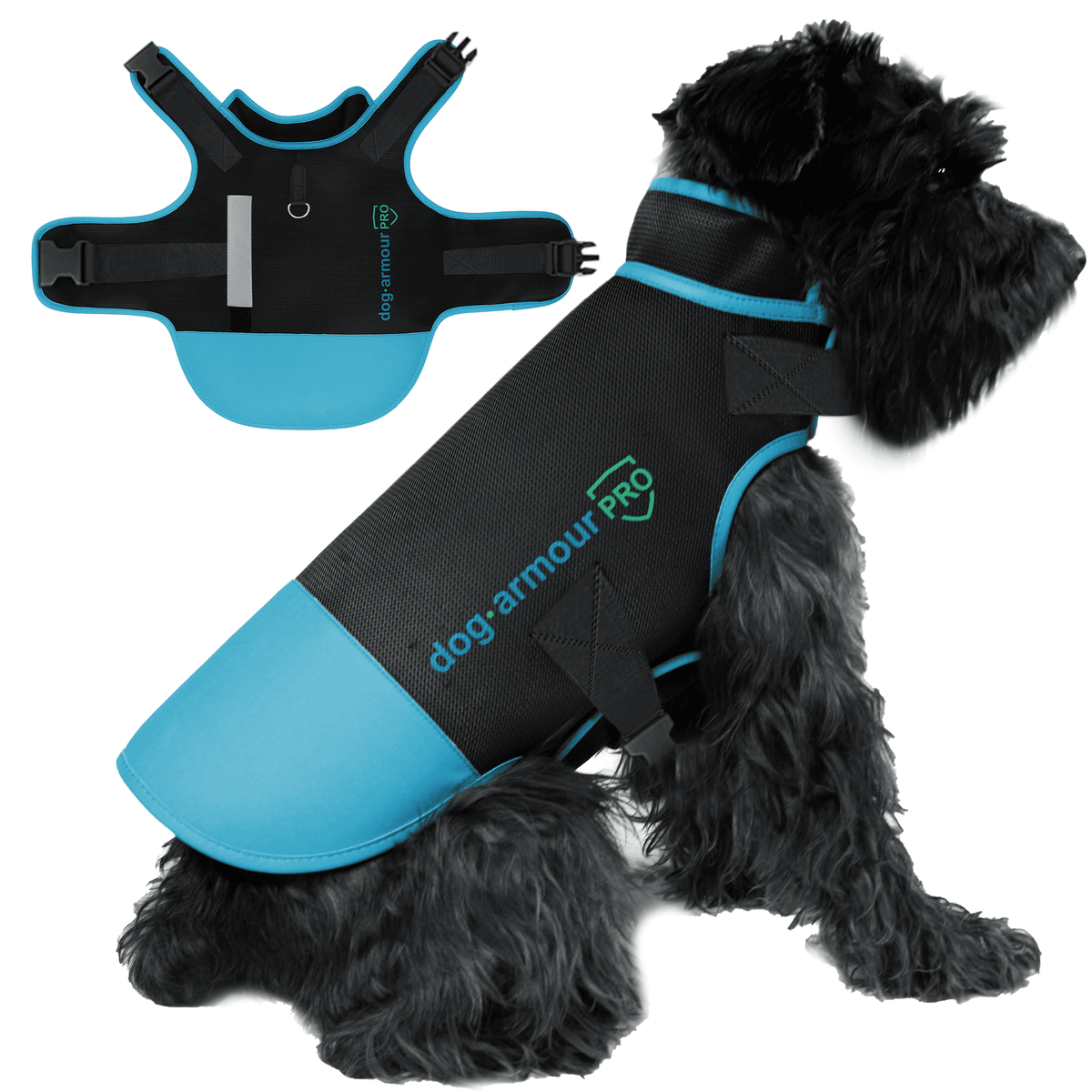 Dog Armour PRO Anti-Bite Dog Vest – Blue