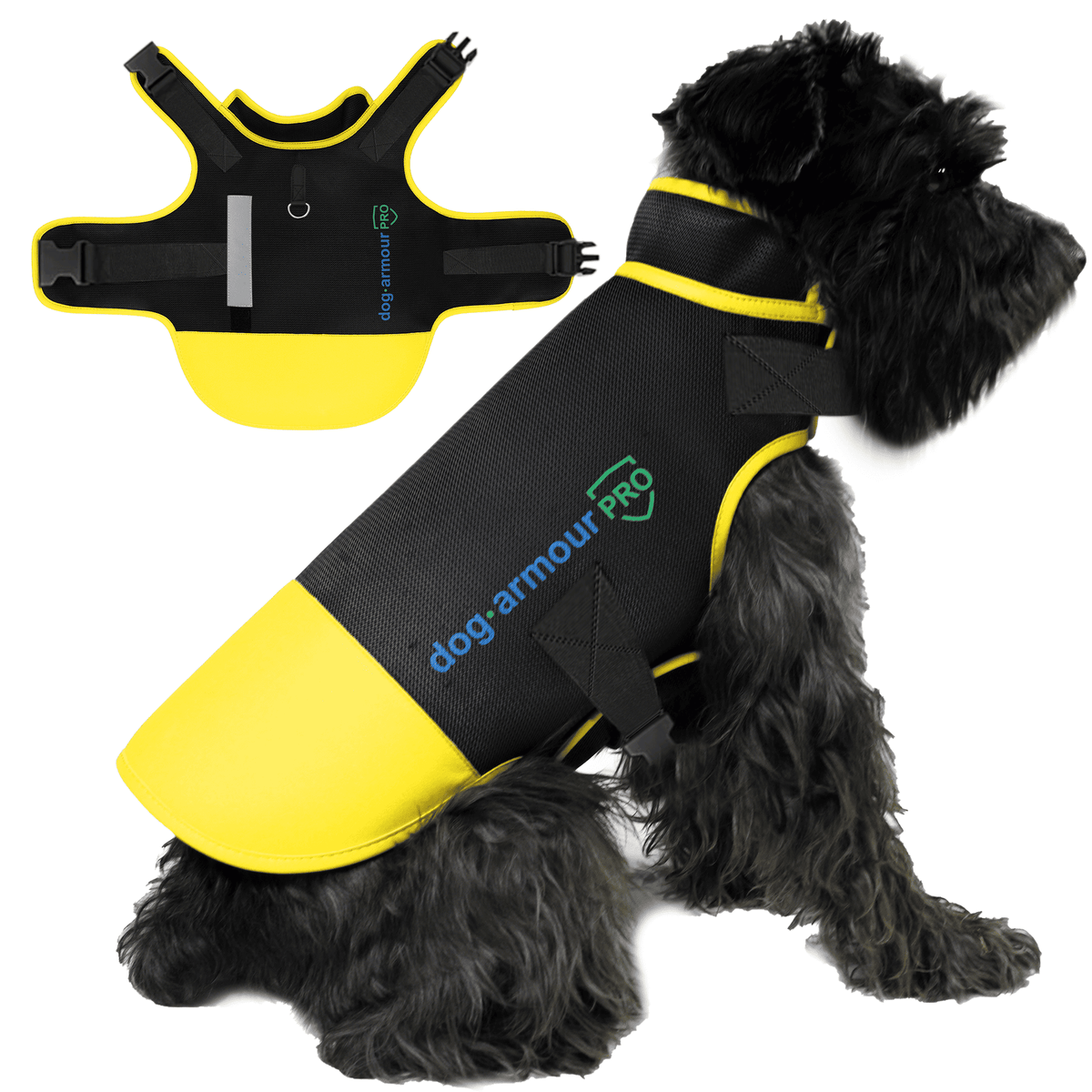 Dog Armour PRO Anti-Bite Dog Vest – Yellow