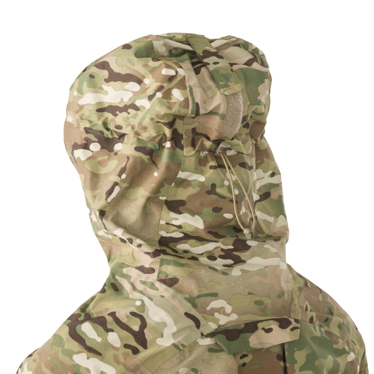 Direct Action Vanguard Over-Shell Jacket MultiCam – hood side profile