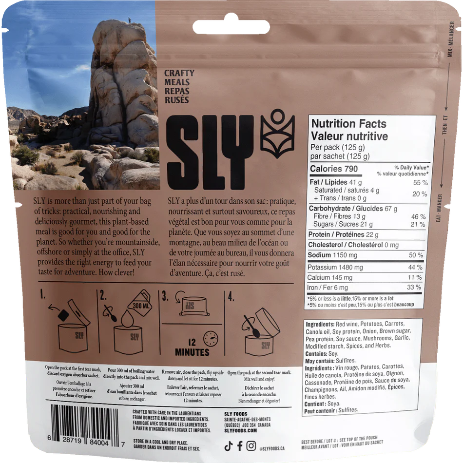 SLY Foods Potato Bourguignon FairD Canada