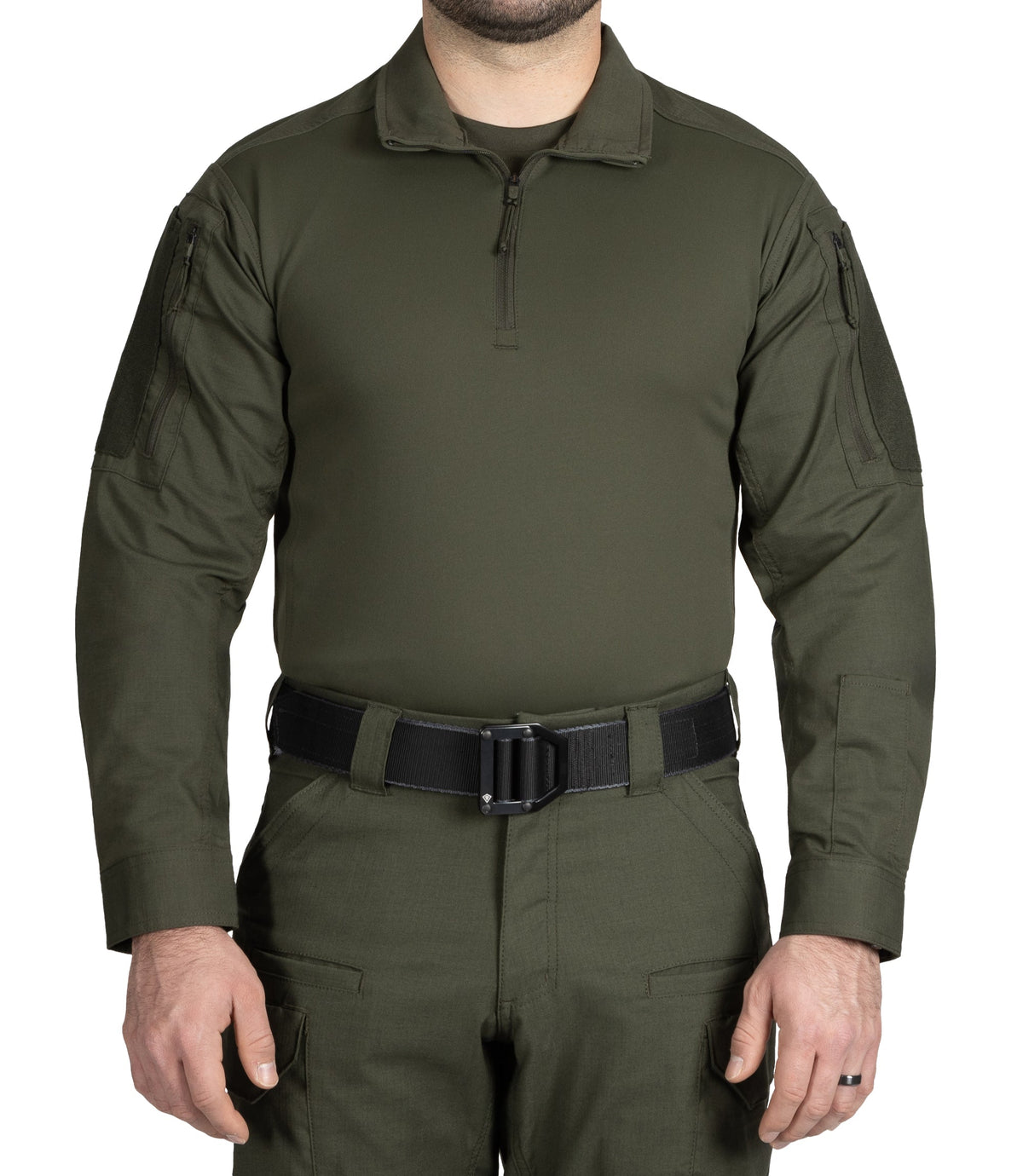 First Tactical Men's V2 Responder Shirt in OD Green