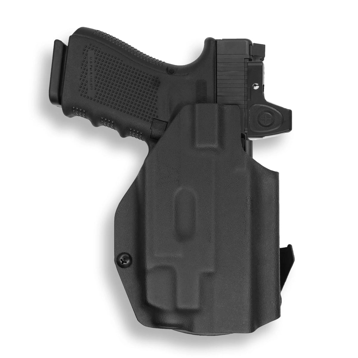 Glock 19X MOS with Streamlight TLR-7/7A/7X Light Red Dot Optic Cut OWB Holster – Black / Right