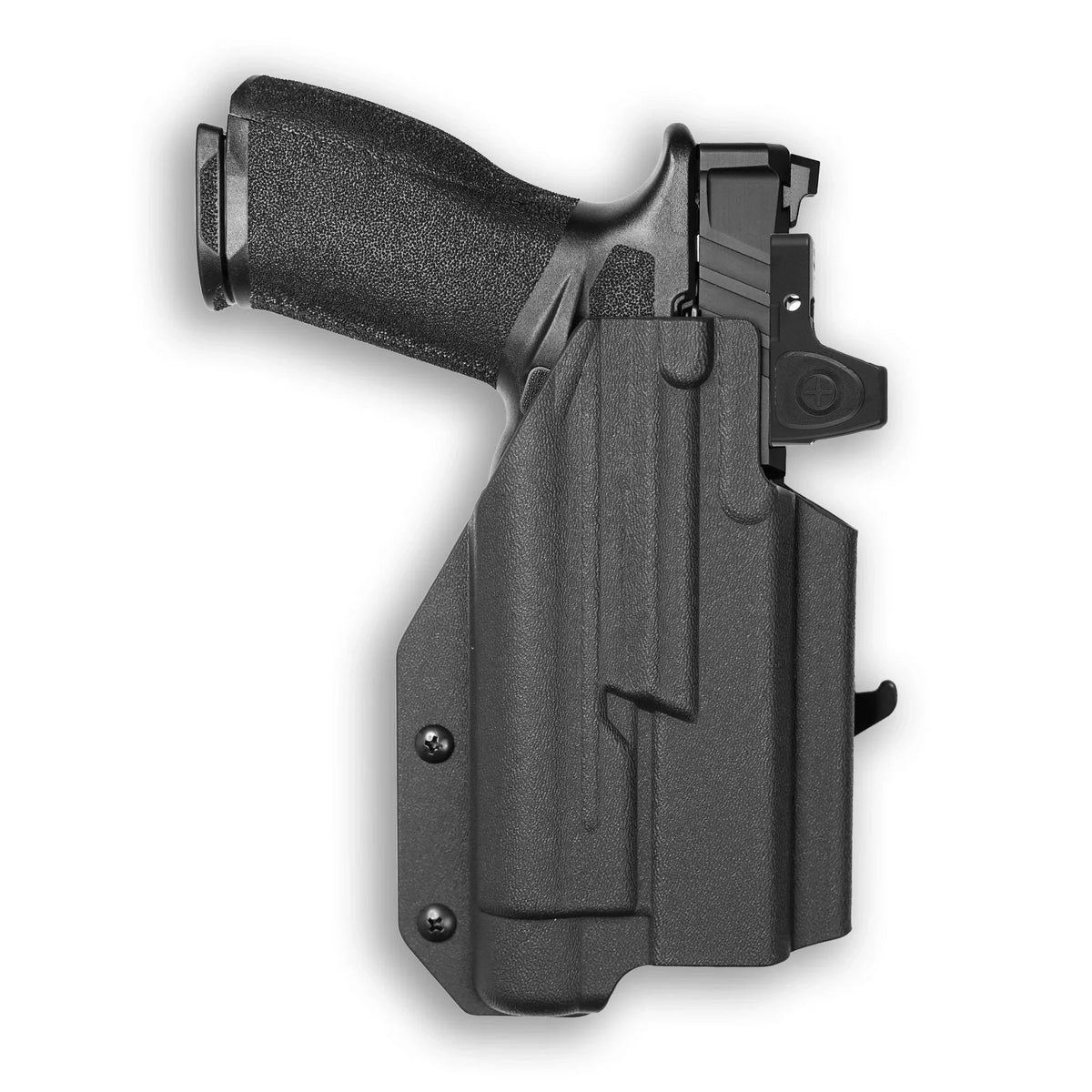 Springfield Echelon 4.5F Comp with Streamlight TLR-1/1S/HL Light Red Dot Optic Cut OWB Holster – Black / Right