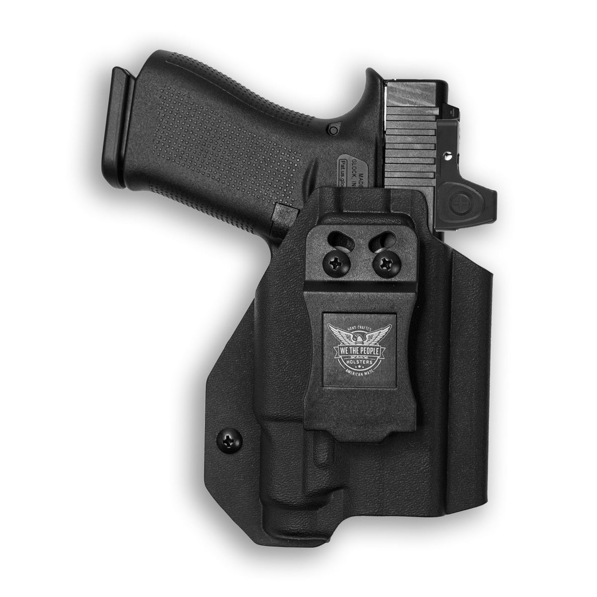Glock 43X MOS Railed with Streamlight TLR-7 Sub Light Red Dot Optic Cut IWB Holster – Black / Right