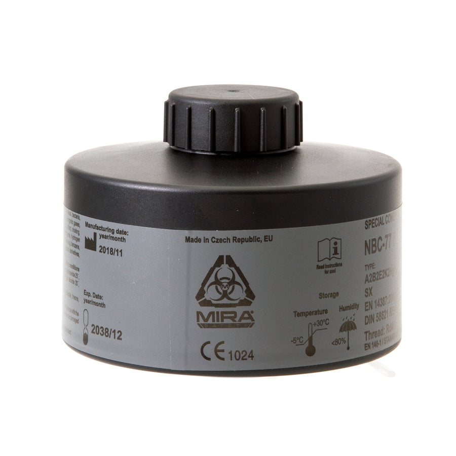 CBRN GAS MASK FILTER NBC-77 SOF 40MM THREAD – 20 YEAR SHELF LIFE - MIRA FairD Canada