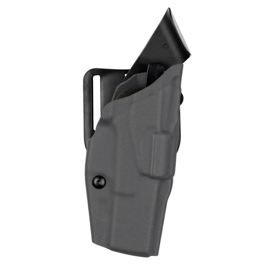 Safariland 6390 ALS in STX Plain Black; official representative image, fit and handedness may differ.