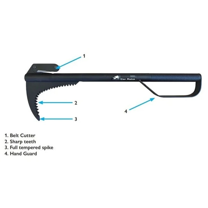 SET Breaching Car Rake vehicle glass entry tool