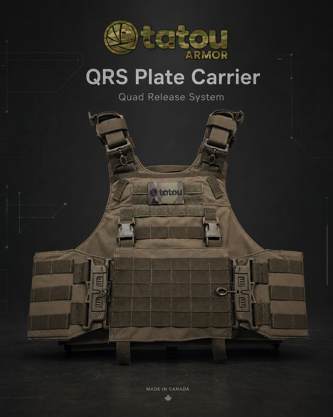 Tatou Armor QRS Plate Carrier coyote brown product card